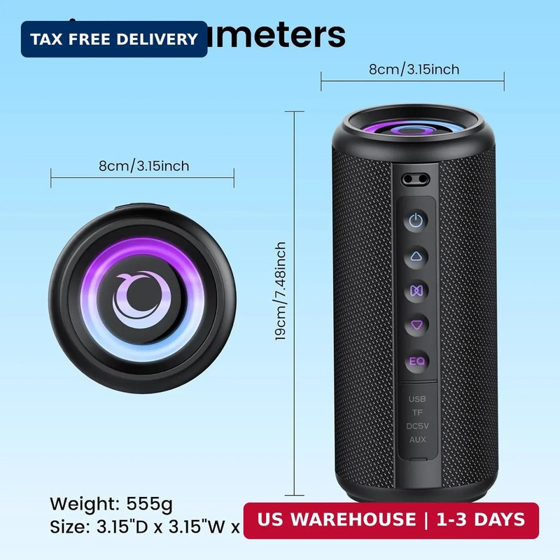Portable Bluetooth Speaker, 2026 Bluetooth 5.4 Wireless Speaker with 20W HD Loud gallery