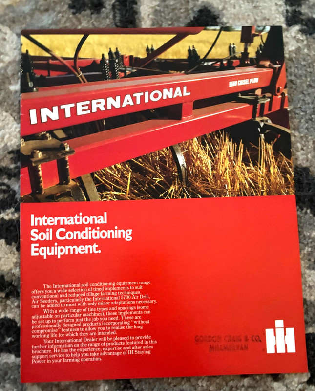 International Harvester Soil Conditioning Equipment Brochure FCCA25