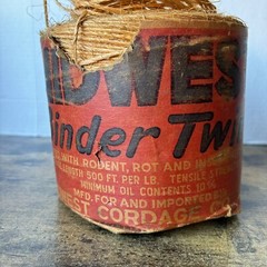 Vintage Midwest Cordage Co Binder Twine Full Roll Treated Product Of Mexico