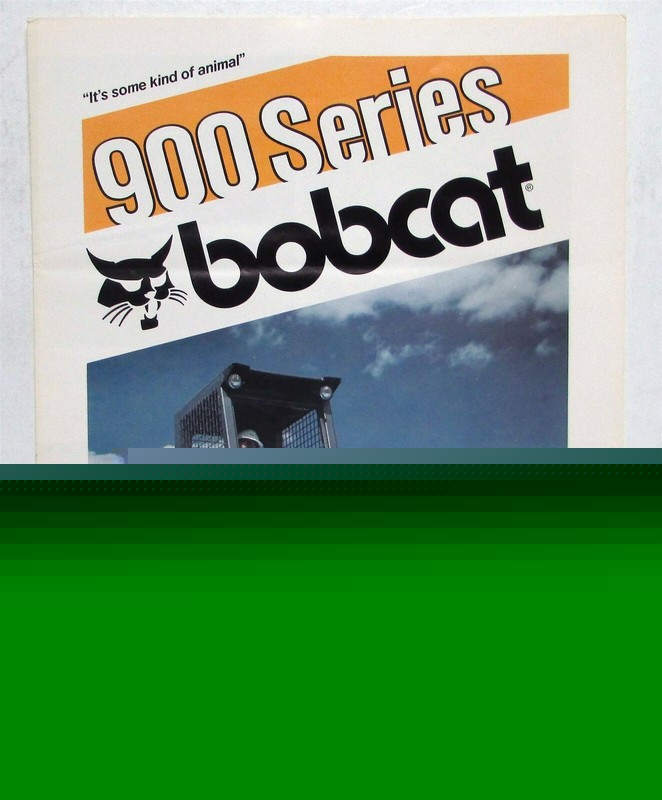 1980 Clark 900 Series Bobcat Loader Specifications Construction Sales Folder