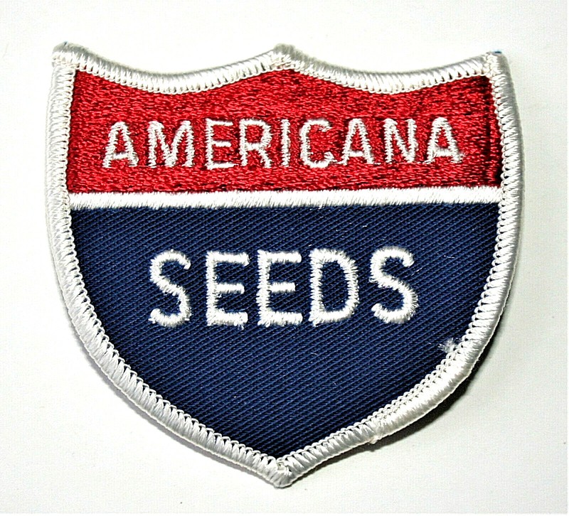 Vintage Americana Seeds Agriculture Farming Cloth Jacket Patch New NOS 1980s