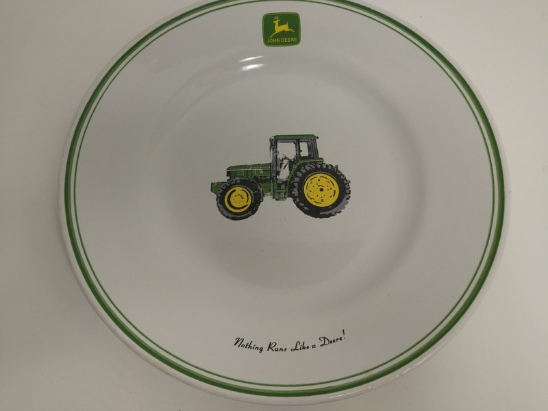 John Deere Platter Gibson Housewares Nothing Runs Like a Deere! 11-3/4″x11-3/4″