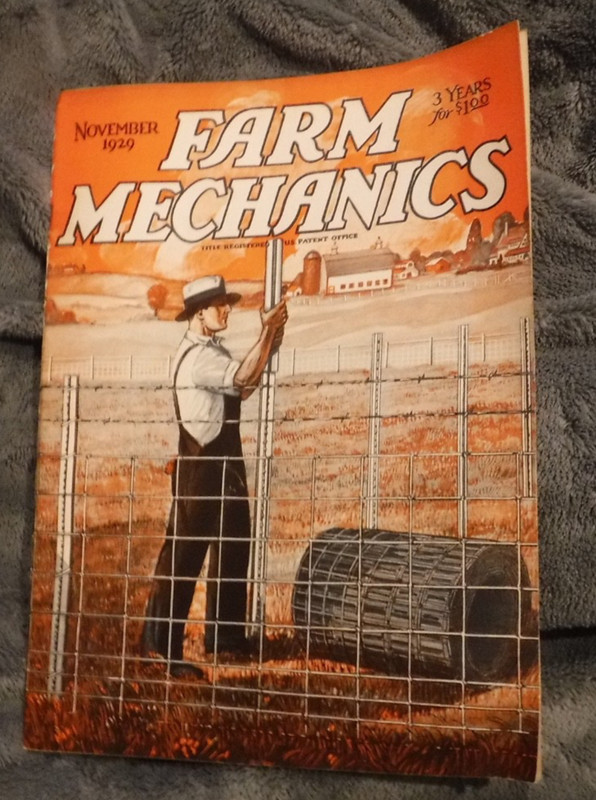 FARM MECHANICS NOVEMBER 1929 MAGAZINE ; SELL THE CREAM, HORSES, ELECTRIC,POULTRY