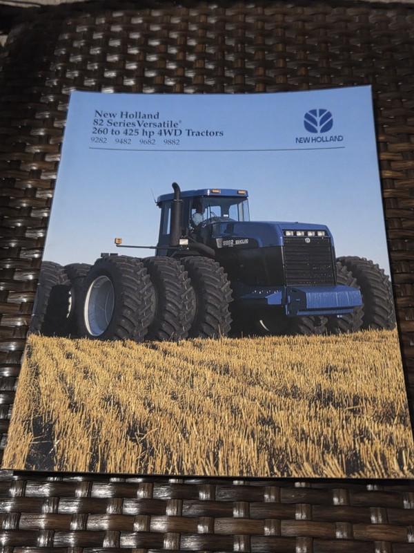1995 New Holland Versatile 4-Wheel Drive Tractor Brochure 9282 9482 9682 9882