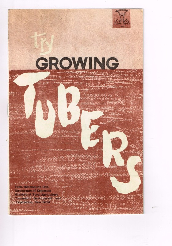Vintage 1960s Farm Brochure New Delhi India Try Growing Tubers