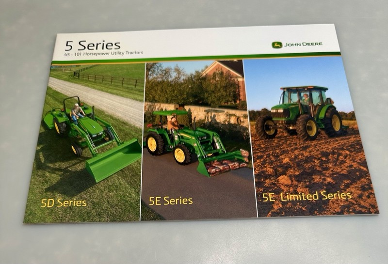 John Deere 5 Series D & E’s 45- 101 Horsepower Utility TractorsBrochure 20 Pages