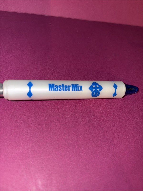 Vtg Master Mix Feed Company Ad Opener
