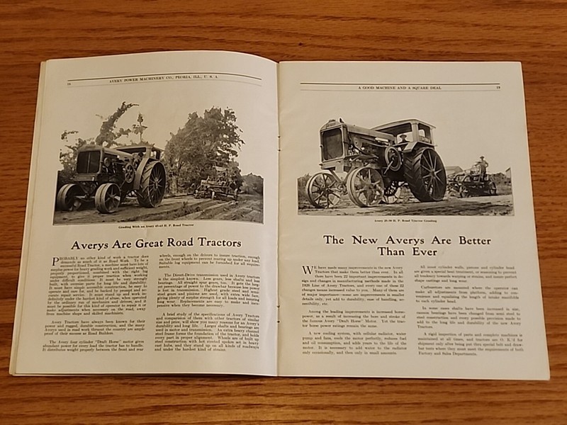 Avery Power Farming Threshing And Road Machinery Peoria IL Catalog Original gallery