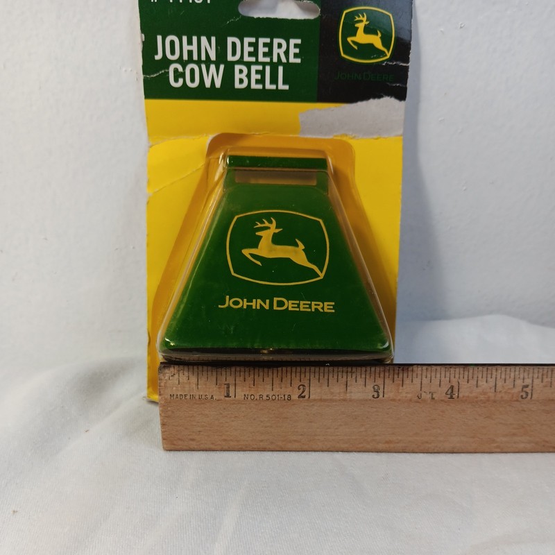 Vintage John Deere Green Cow Bell #44451 New In Package gallery