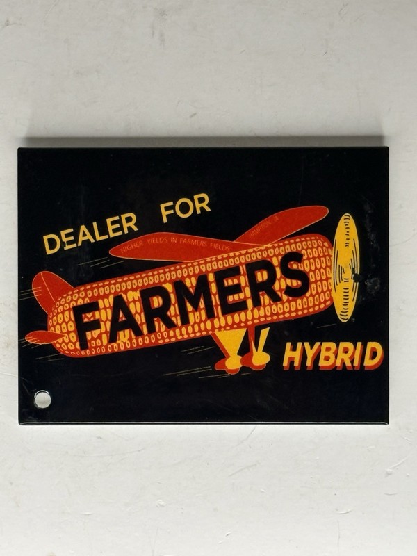 Farmers Hybrid Reproduction 4×3 Magnet Sign Quality Material