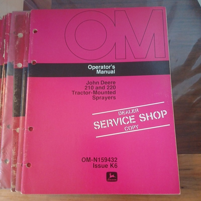 Lot of 10 Vintage OEM John Deere Operator's Manual Mixed Farm Equipment (88C) gallery
