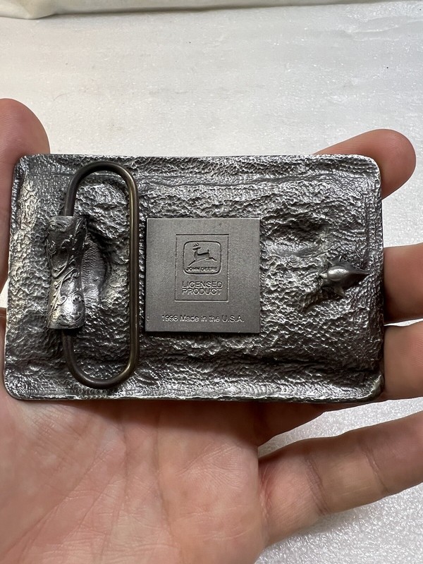 1998 John Deere 4000 Series 4500 Tractor Backhoe Introduction Belt Buckle DEALER gallery