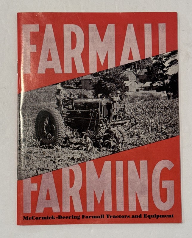 Farmall Farming Tractors And Equipment Farmall 20-30-12- IH Booklet A-133-BB