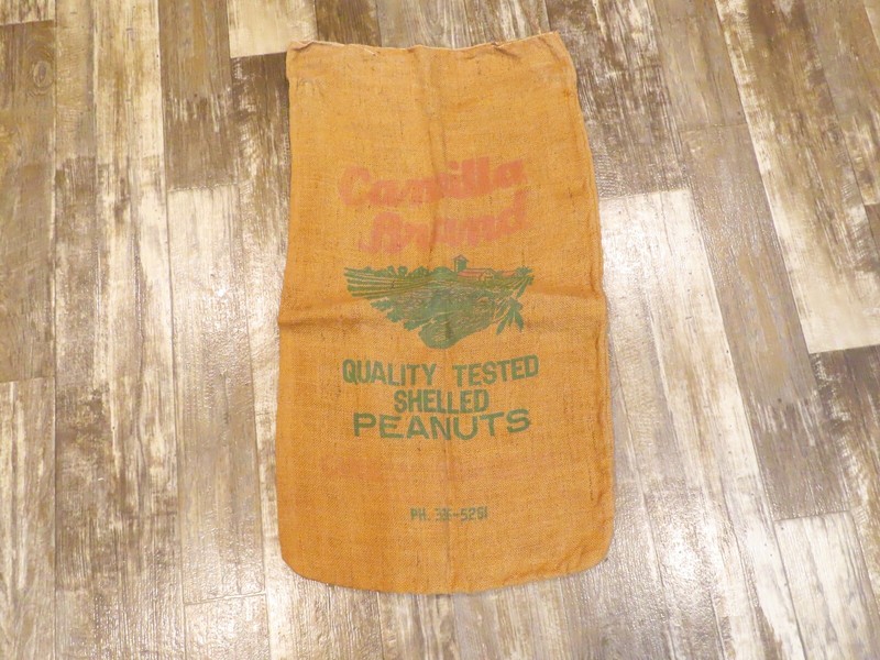 Camilla Brand Peanut Burlap Bag 38″