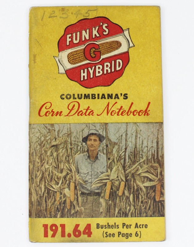 Vintage 1943 FUNK’S HYBRID Columbiana’s Corn Data Notebook