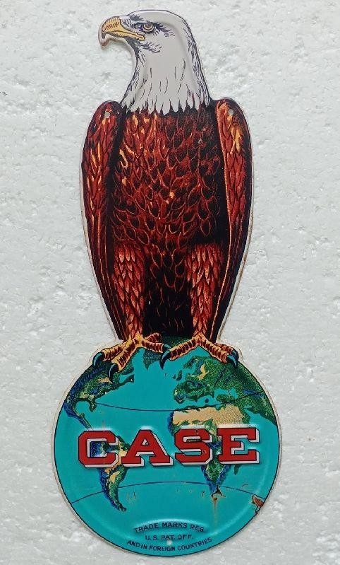 Case Farm Machinery Sign Tractor Eagle Vintage Style Wall Decor 7x16'' Embossed gallery
