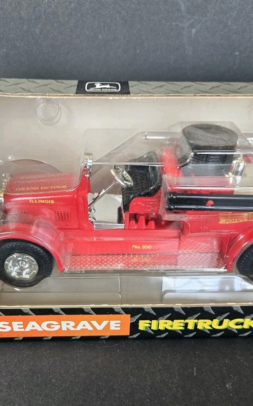 Ertl 1:30 Diecast 1926 Seagrave Fire Truck John Deere Company Bank VTG 1992 USA gallery