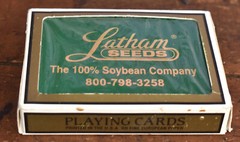 Vintage Latham Seeds Soybean Company Advertising Unopened Deck of Cards