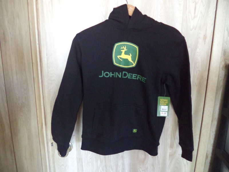 Size M8 John Deere Hoodie “I’m A John Deere person Black Hoodie new