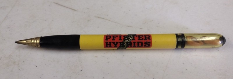 Vintage Pfister Hybrids Fuller Seed Co. Lincoln IL Advertising Mechanical Pencil