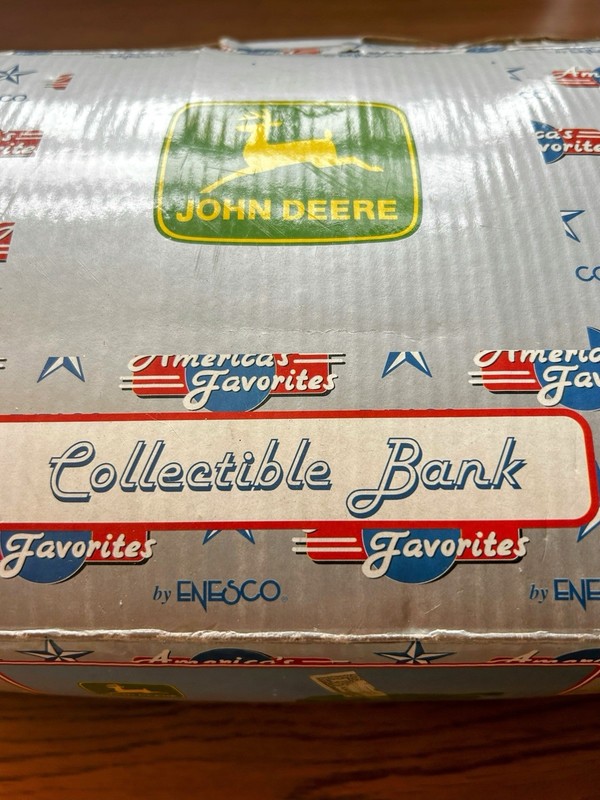 VTG 1999 ENESCO John Deere Farm Collectible Tractor Bank 686496 New Opened Box gallery