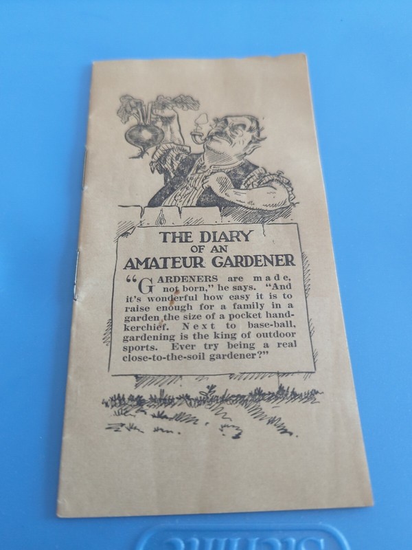 Early Wm. Henry Maule Inc. Diary Of Amateur Gardener Booklet Advertising