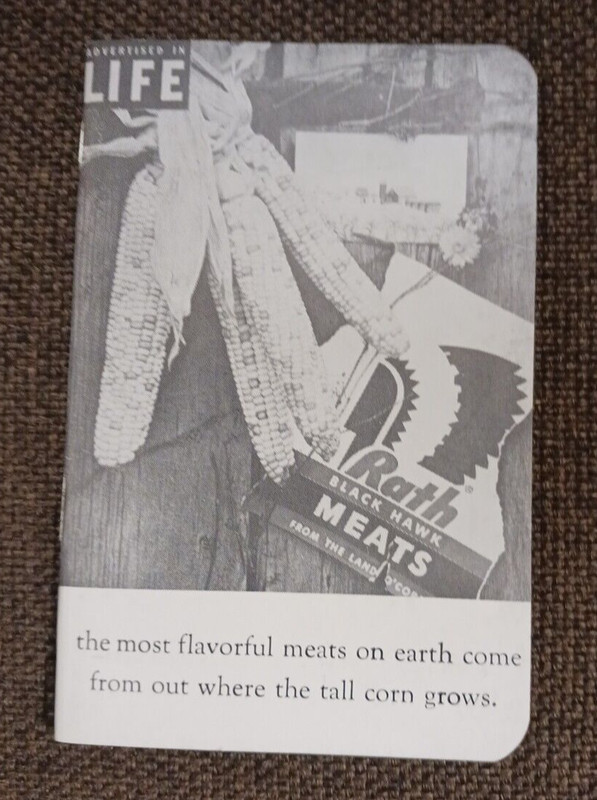 RATH PACKING COMPANY;WATERLOO, IOWA*ADVERTISINGS POCKET MEMO BOOK
