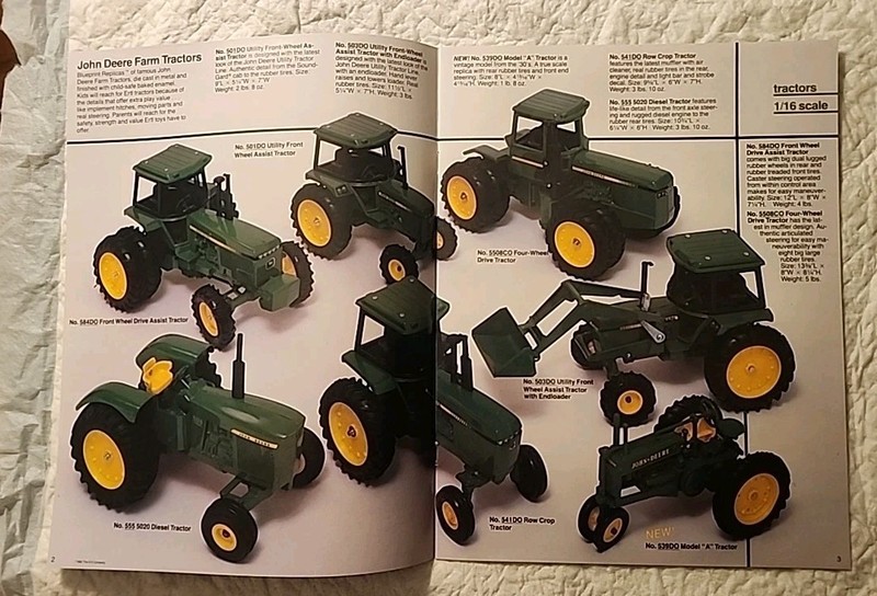 1984 Full Size John Deere Blueprint Replica Ertl Toys Catalog 16 Page gallery