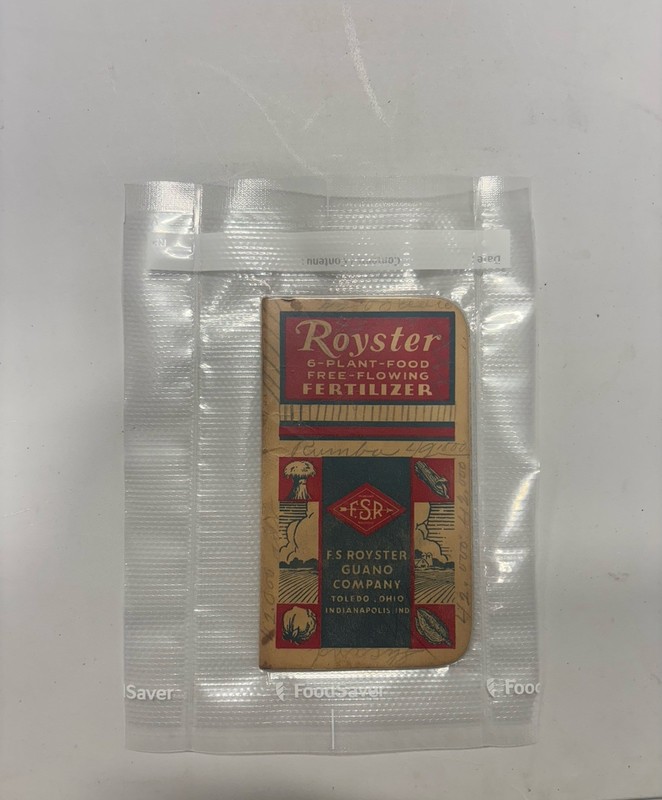F.S. Royster Guano Company Original 1930s Fertilizer Label Agriculture