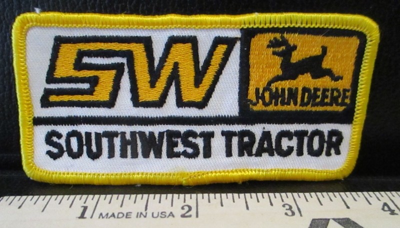 John Deere Dealership SW Southwest Tractor Deer Logo Embroidered Patch Uniform