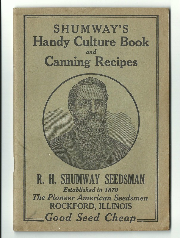 Old AD Booklet Shumway Seedsman Rockford IL Garden Seed Culture Canning Recipes