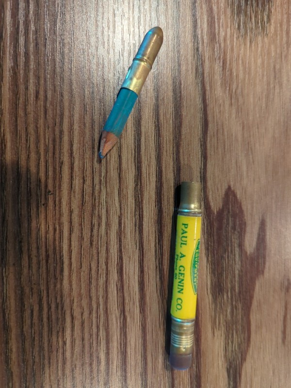 Vintage John Deere Bullet Pencil Advertising Ph 90 Wisconsin 4 Legs Lego gallery