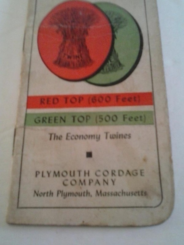Plymouth Cordage Twine Memorandum Book 1940 41 Calendar Plymouth MASS Vintage gallery
