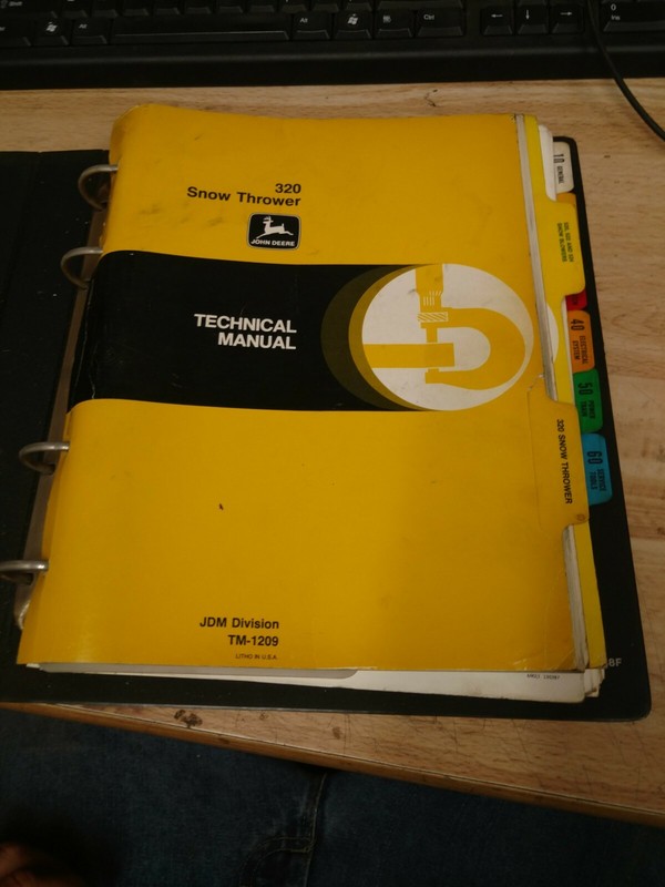 Original OEM John Deere Walk Behind Equipment Tech Manual 320 520 522 524 Snow gallery
