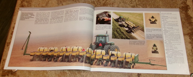 1987 john deere drawn/integral + unit planters brochure in good shape used gallery