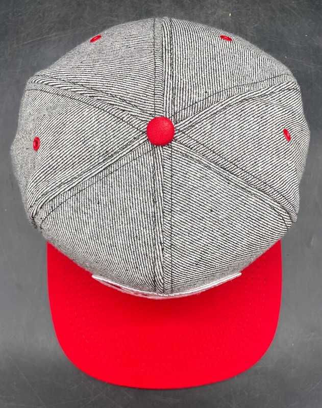 Vintage K Products Sire Power Snapback Hat Red Gray Farm Cap gallery