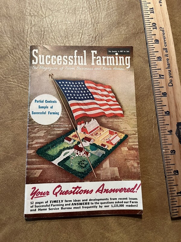 1943 SUCCESSFUL FARMING MAGAZINE “Sampler” SALESMAN SAMPLE