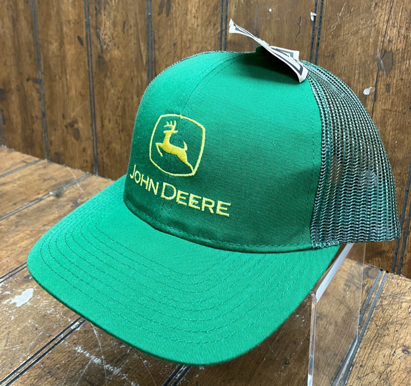 New w/ Tag NOS John Deere Green Mesh Snapback Trucker Hat MPC #5