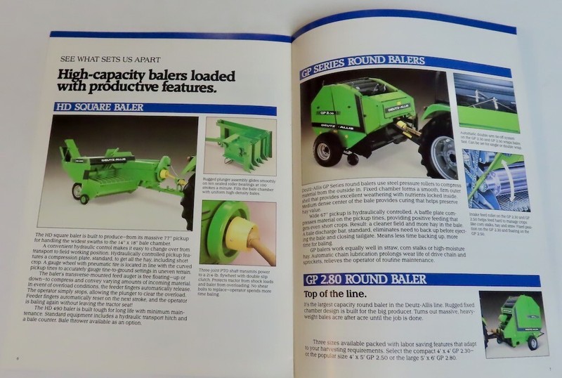 Vintage Deutz ALLIS Hay Tools 1986 Brochure gallery