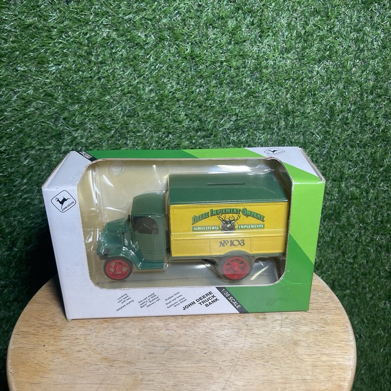 John Deere No.103 Truck Coin Bank Agriculture Co. ERTL 3560 1/38 Scale Die Cast