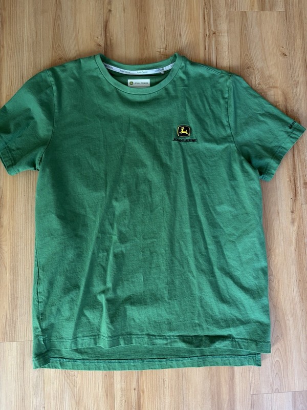 John Deere Green T-Shirt with Logo Nothing Runs Like A Deere