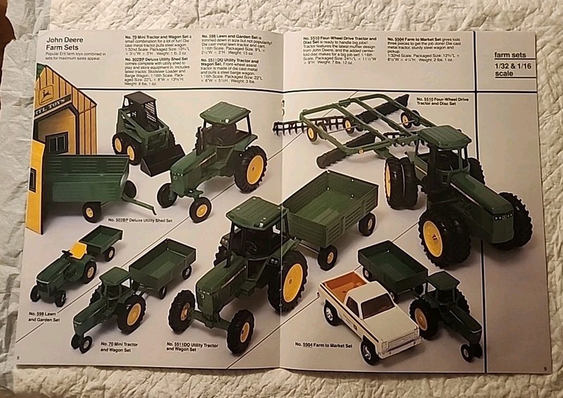 1984 Full Size John Deere Blueprint Replica Ertl Toys Catalog 16 Page gallery