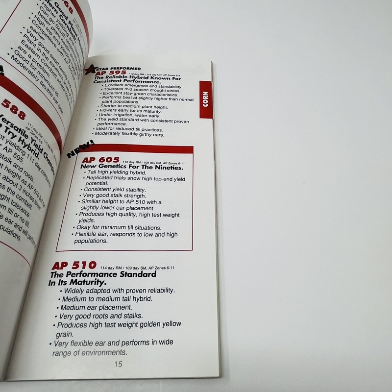1992 AgriPro Seed Guide Book Booklet Sales Brochure Agriculture Farm Catalog gallery