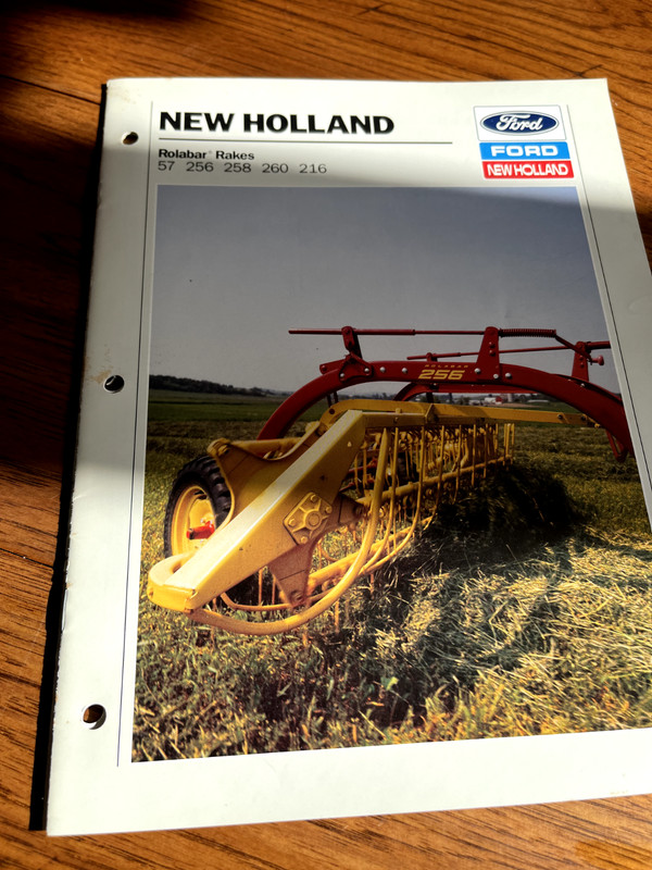 New Holland 57 256 258 260 216 Rake Brochure FCCA