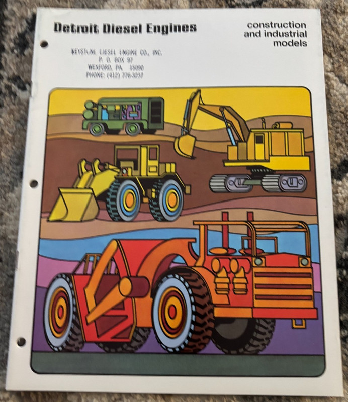 Detroit Diesel Engines for Construction And Industrial Models Brochure AMIL25