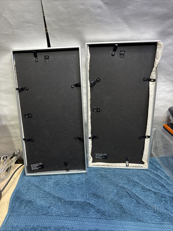 Set Of Two Aluminum-Framed Flower And Sugar Sacks. gallery