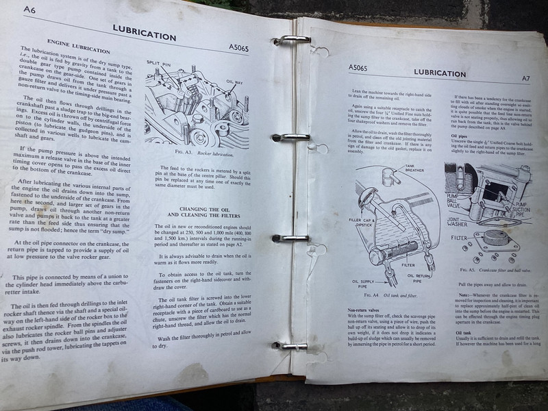 Original Vintage BSA 500 & 600 Unit Construction Twins Workshop Manual Notebook gallery