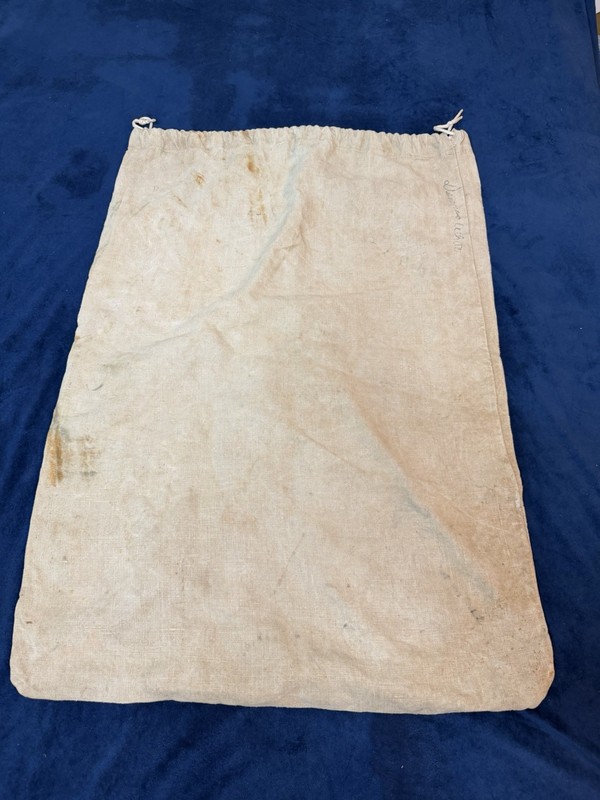 Vintage 1960’s Blank Cloth Canvas Seed Sack Bag (See Photos)