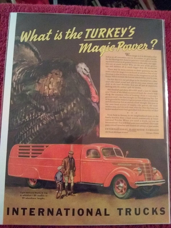 1938 IH International Harvester Ad: Dually Stake Bed Delivery Open Bay Delivery