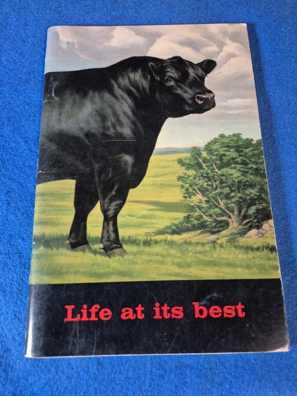 Vintage 1971 Life at It Best by The American Angus Association brochure